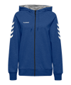 Hummel Cotton Kapuzenjacke Damen Blau F7045 - blau
