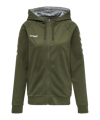 Hummel Cotton Kapuzenjacke Damen Grün F6084 