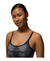 Nike AOP Crop Tanktop Damen Schwarz F010 - schwarz