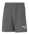 PUMA teamRISE Short Kids Grau Weiss (013)