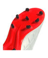 adidas COPA Pure 2 League FG Solar Energy Kids Weiss Schwarz Rot - weiss