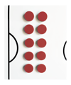 Cawila PRO Rundmagnet 10er Set 30mm Rot