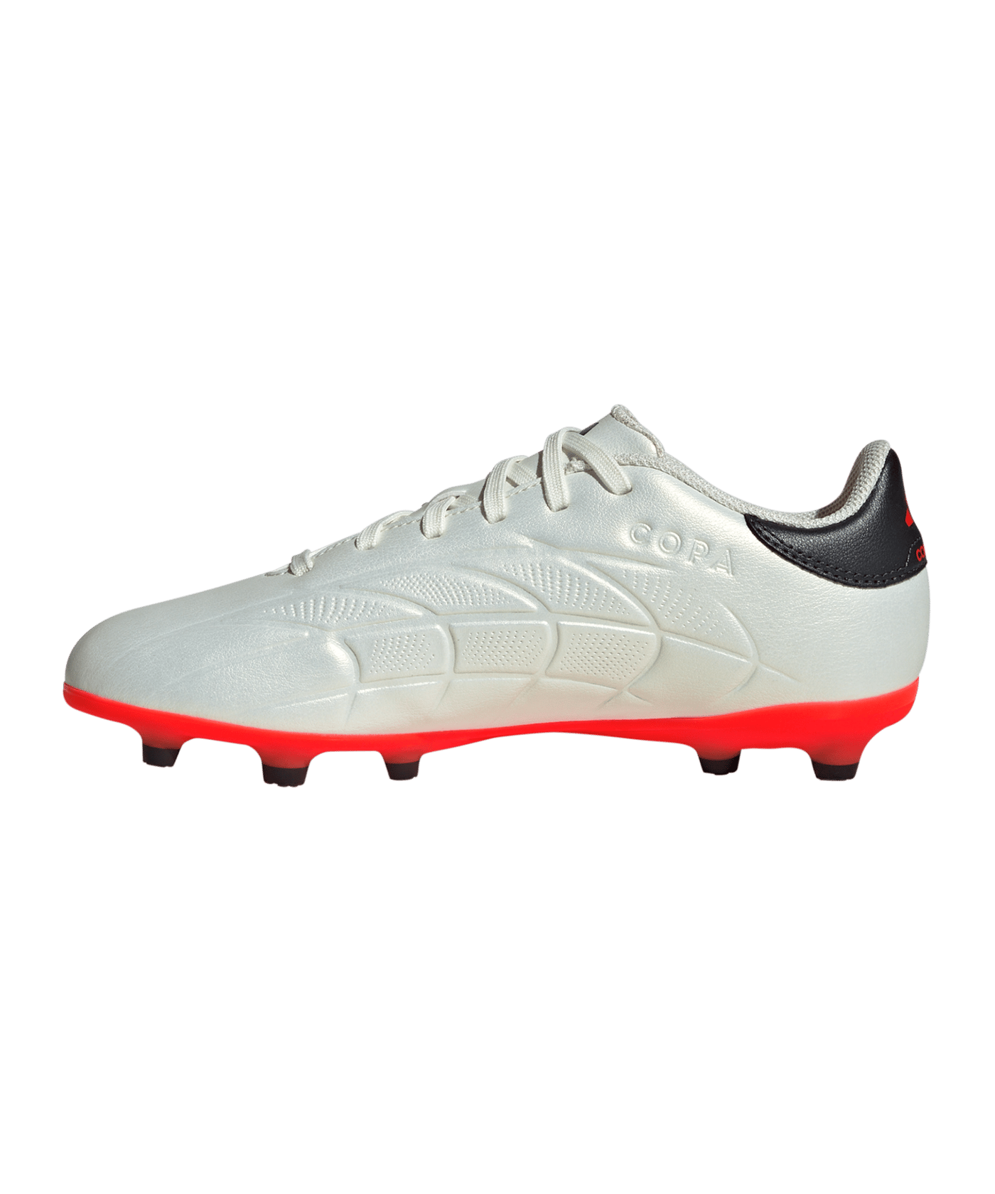 adidas COPA Pure 2 League FG Solar Energy Kids Weiss Schwarz Rot - weiss