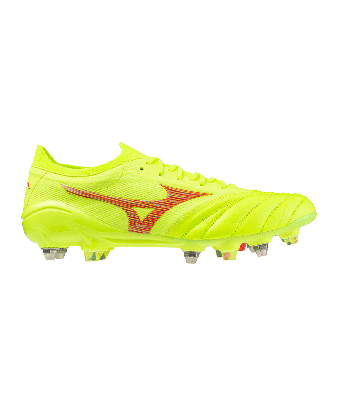 Mizuno Morelia Neo IV Alpha Made in Japan Mix Dyna Gelb Rot Gelb F45 - gelb