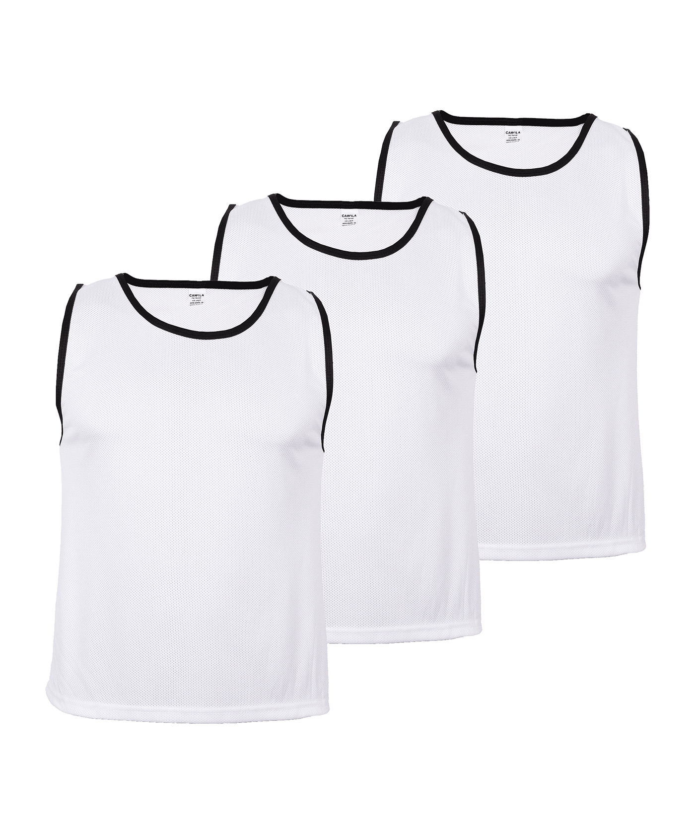 Cawila BIB Kennzeichnungshemden 3er Set | Weiß - weiss