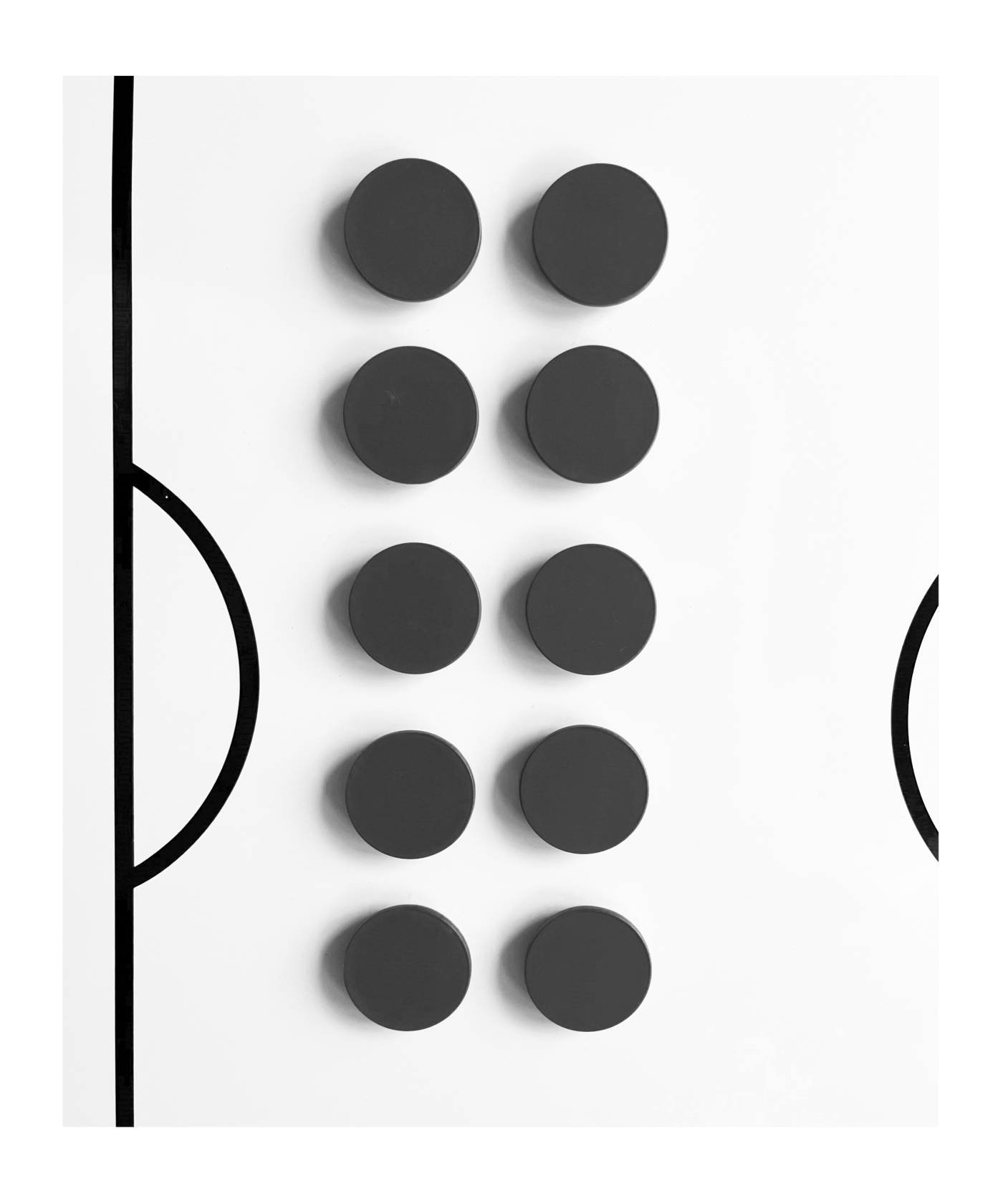 Cawila PRO Rundmagnet 10er Set 30mm Schwarz - schwarz