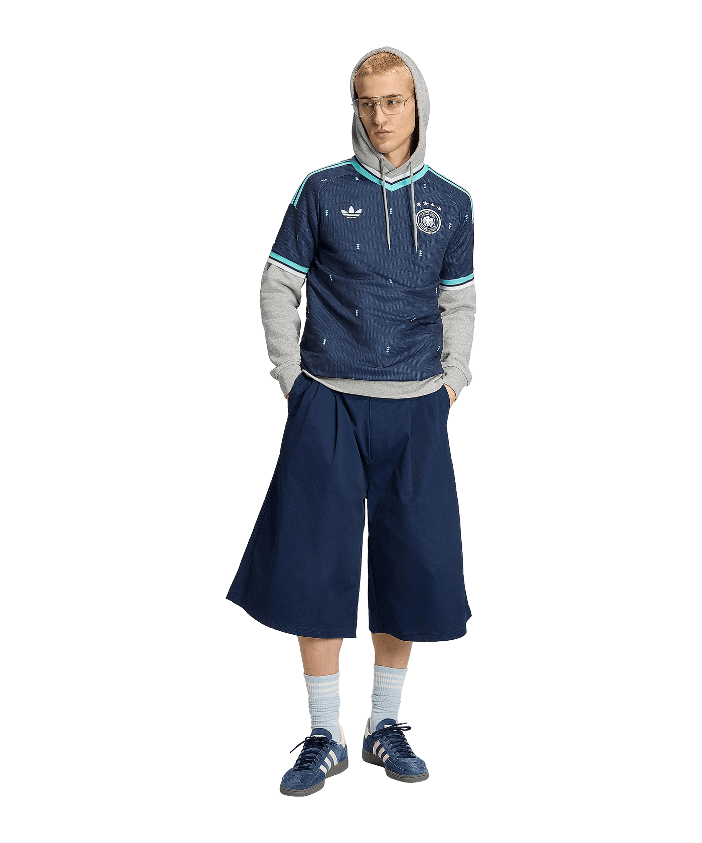 adidas DFB Deutschland Trikot Away WM 2026 Blau - blau