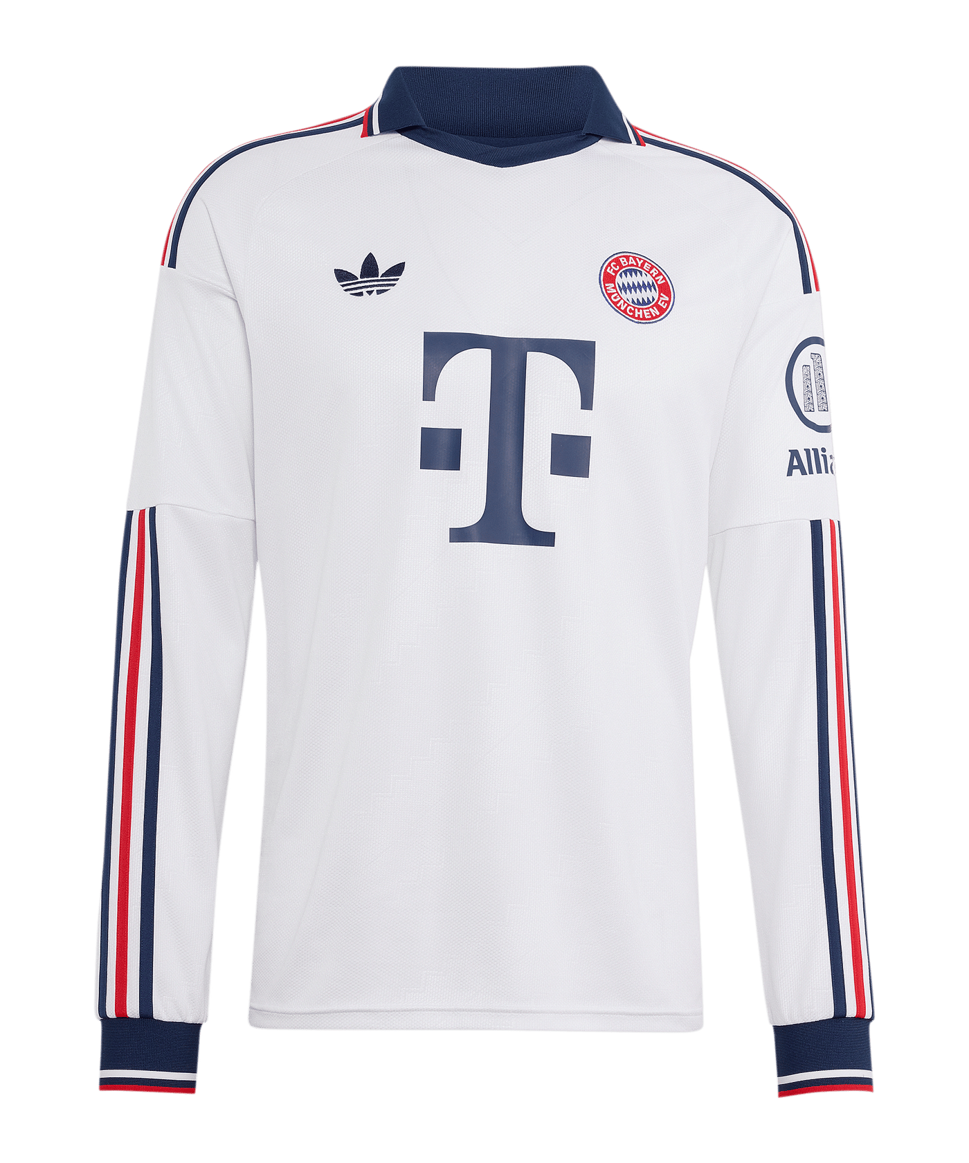 adidas FC Bayern München Trikot Langarm Away 2026/2027 Weiß - weiss