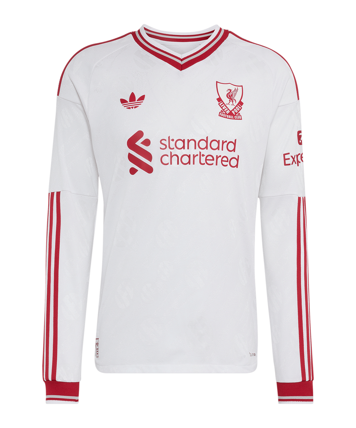 adidas FC Liverpool Authentic Trikot Langarm Away 2026/2027 Weiß - weiss