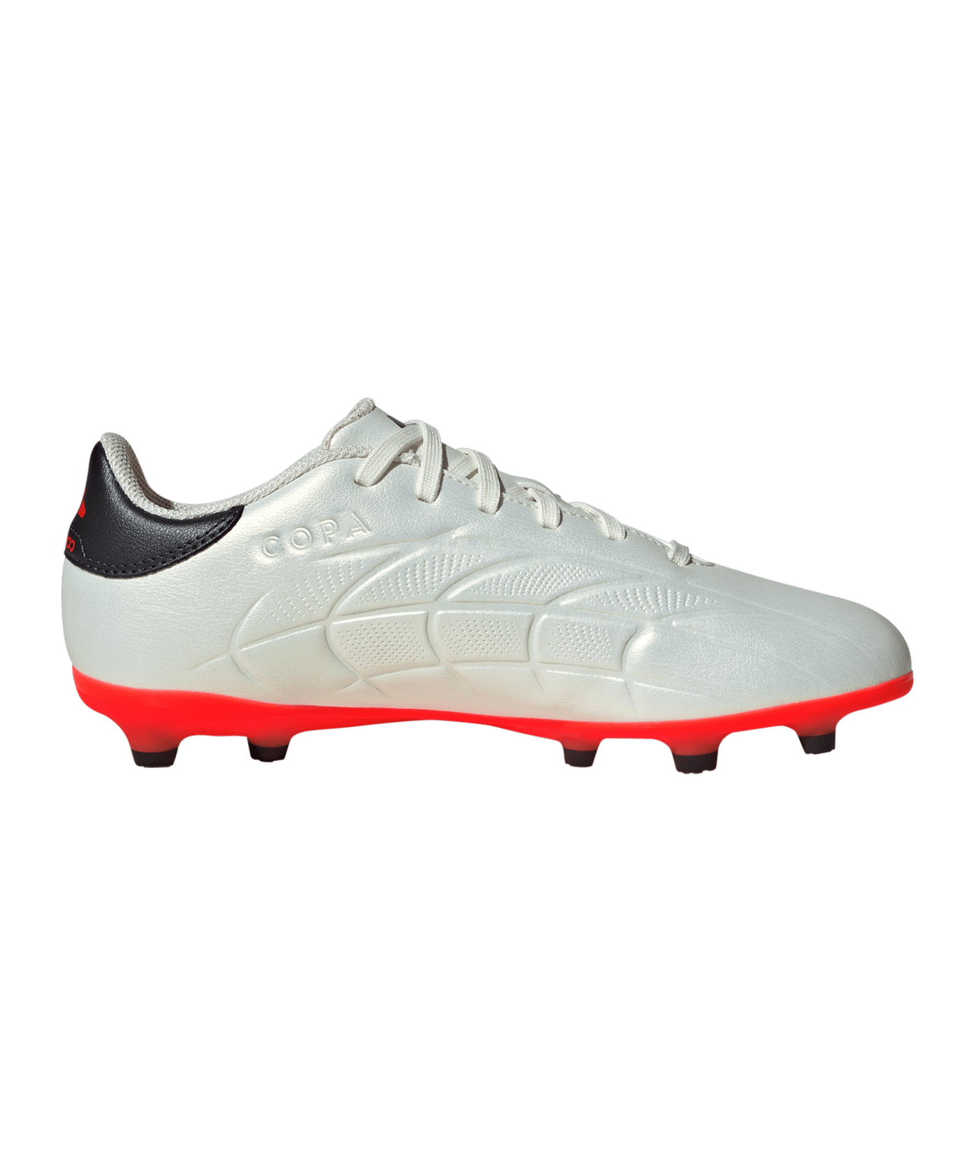 adidas COPA Pure 2 League FG Solar Energy Kids Weiss Schwarz Rot - weiss