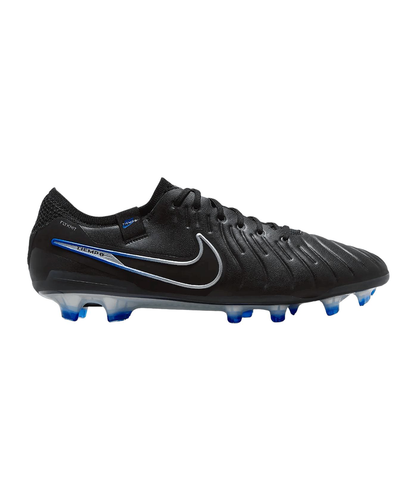 Nike Tiempo Legend X Elite FG Shadow Schwarz Silber Blau F040 - schwarz