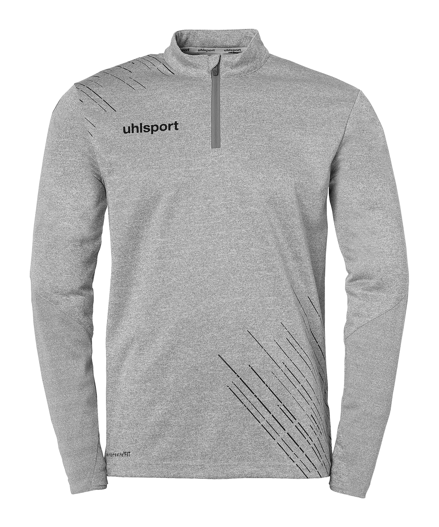 uhlsport Score 26 1/4 Zip Top Grau Schwarz F05 - grau