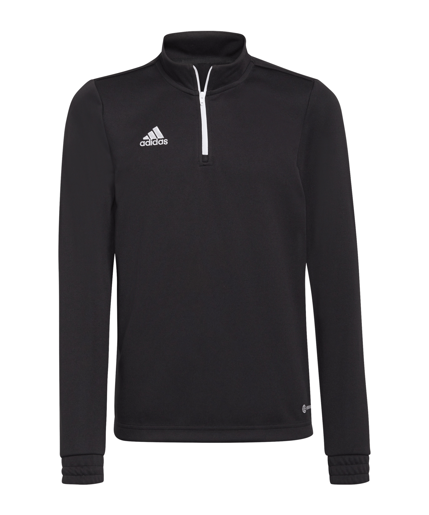 adidas Entrada 22 HalfZip Sweatshirt Kids Schwarz (H57547) - schwarz