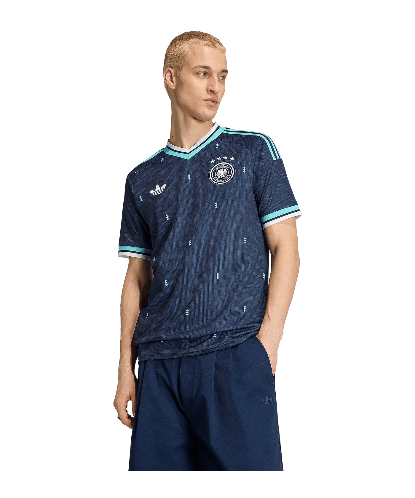 adidas DFB Deutschland Trikot Away WM 2026 Blau - blau