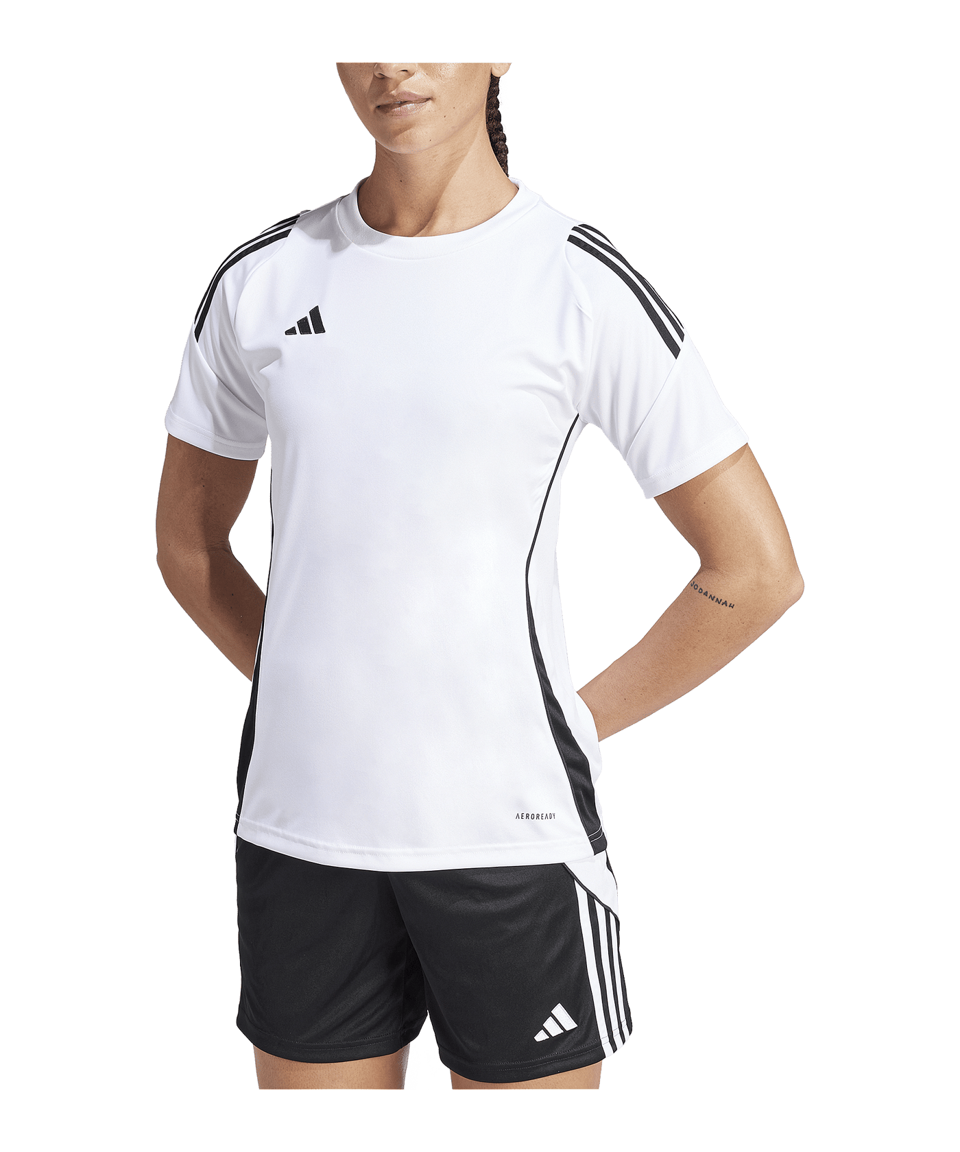 adidas Tiro 24 Trikot Damen Weiss Schwarz - weiss