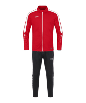 JAKO Polyester Power Trainingsanzug Rot F100 - rot