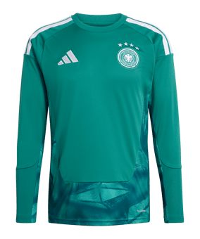 adidas DFB Deutschland Torwarttrikot Langarm Home WM 2026 Grün - gruen