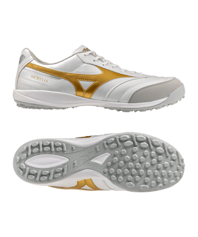 Mizuno Morelia Sala Pro TF Bright Gold Weiß F50 - weiss