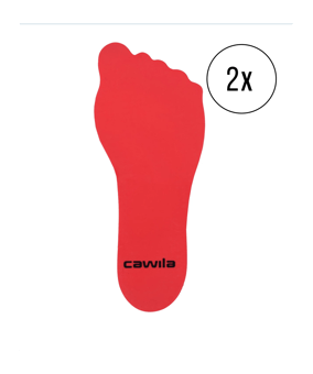 Cawila Marker-System Fuss 21cm 4er Set Rot - rot