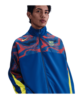 Nike FC Barcelona Strike Woven Trainingsjacke Blau F431 - blau