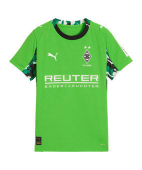 PUMA Borussia Mönchengladbach Trikot Away 2025/2026 Kids Grün F02 - gruen
