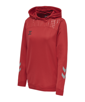 Hummel hmlLEAD Poly Hoody Damen Rot F3062 - rot