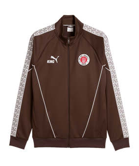 PUMA FC St. Pauli King Anthem Jacke Braun F01 - braun
