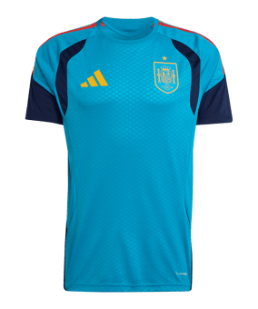 adidas Spanien Tiro Trainingsshirt Blau - blau