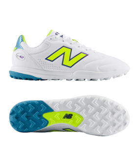 New Balance 442 Elite V3 TF Neon Tide Weiß - weiss