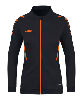 JAKO Challenge Polyesterjacke Damen Orange (807) - schwarz