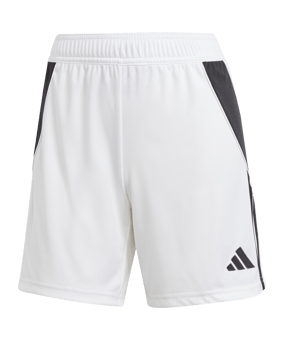 adidas Tiro 24 Short Damen Weiss Schwarz - weiss