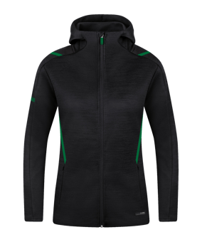 JAKO Challenge Freizeit Kapuzenjacke Damen (503) - schwarz