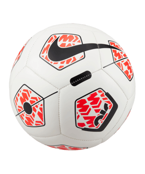 Nike Mercurial Fade Trainingsball Weiss Rot F100 - weiss