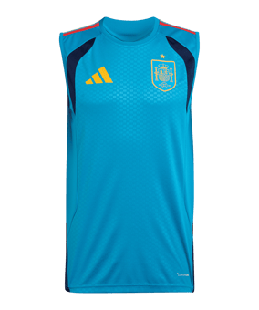 adidas Spanien Tiro Sleeveless Trainingsshirt Blau - blau