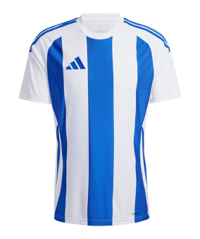 adidas Striped 24 Trikot Weiss Blau - weiss