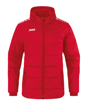 JAKO Team Coach Kapuzenjacke Rot (100) - rot