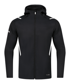JAKO Challenge Freizeit Kapuzenjacke Kids (501) - schwarz