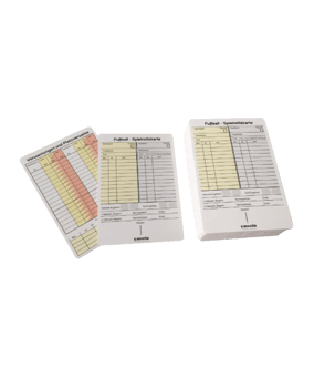 Cawila Spielnotizkarten Fußball 50er Set Weiss - weiss