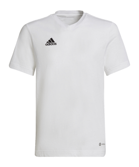 adidas Entrada 22 T-Shirt Kids Weiss (HC0447) - weiss