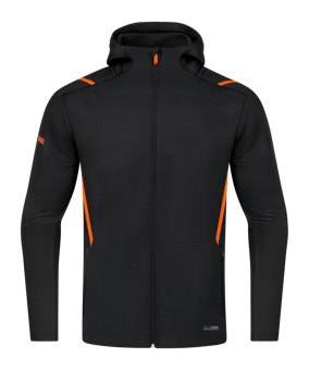 JAKO Challenge Freizeit Kapuzenjacke Kids F506 - schwarz