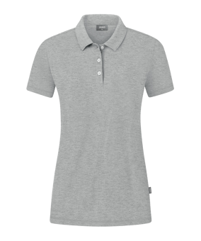 JAKO Organic Stretch Polo Shirt Damen Grau (520) - grau