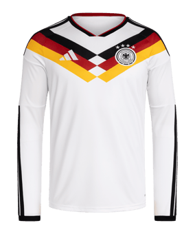 adidas DFB Deutschland Trikot Langarm Home WM 2026 Weiß - weiss
