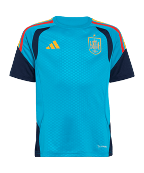 adidas Spanien Tiro Trainingsshirt Kids Blau - blau