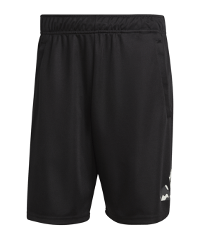 adidas Seasonal Trainingsshort Schwarz Weiss - schwarz