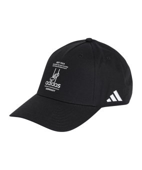 adidas DFB Deutschland Baseball Cap Schwarz - schwarz