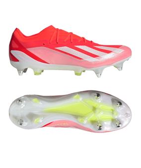 adidas X Crazyfast Elite SG Energy Citrus Rot Weiss Gelb - rot