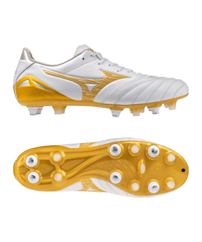 Mizuno Morelia Neo IV Pro SG Bright Gold Weiß F50 - weiss