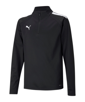 PUMA teamLIGA HalfZip Sweatshirt Kids Schwarz (003) - schwarz