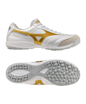 Mizuno Morelia Sala Elite TF Bright Gold Weiß F50 - weiss