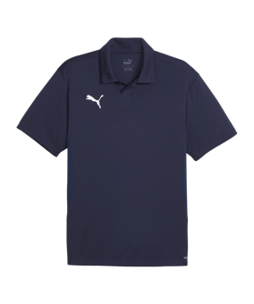 PUMA teamGOAL Poloshirt Blau Weiss F06 - blau